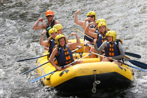 Rafting down the Poudre Canyon, Colorado