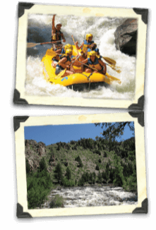 Rafting down the Poudre River