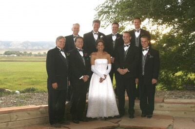 Wedding Party photos at the Amphetheater