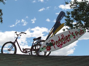 Paddler's Pub Sign at Mountain Whitewater