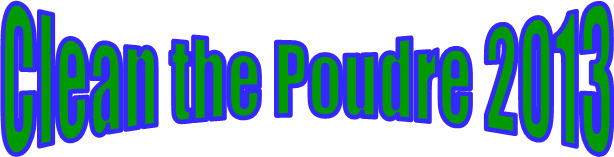 Clean the Poudre Word Art 2013