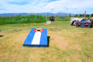 Play some Corn Hole at Paddler's Pub.