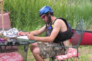 Trainee Takes the Final Exam during Guide Training