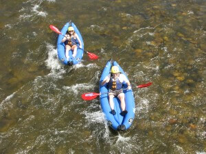 Ducky trip on the Filter Plant, Cache la Poudre River