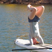 Paddleboard Yoga on Horsetooth near Fort Collins
