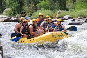 Summer Memories: Guests Enjoying a Rafting Trip with Mountain Whitewater