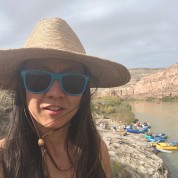 Rafting the Colorado River: Melissa Takes a Selfie During Lunch One