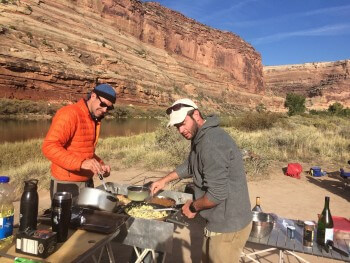 Rafting the Colorado River: Breakfast at Mee Canyon