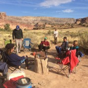 Rafting the Colorado River: Sitting Around Camp in the Morning