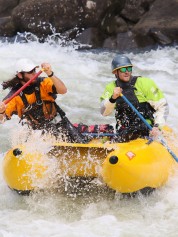 Bobby and Justin Paddle on the Gauley River