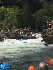 Spectators Watch the Action at Sweets Falls