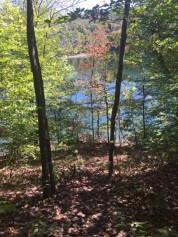 Rafting the Gauley River: View of Summersville Lake for the Camp Site